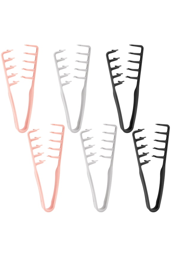 6Pcs Texture Comb, Volumizing Wide Tooth Hair Styling Comb, Foundation Capacity Apparatus Maximum Lift Roots Volume Tool, Bangs Seam Grooming Accessory for Women Men