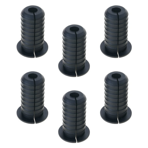 6Pcs Through-Wall Cable Grommet Protectors Rubber Bushing Sleeves for Ethernet Router Wire Organizers Easy Setup