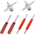 6Pcs Tire Valve Stem Removal Tool Single and Double Heads Valve Core