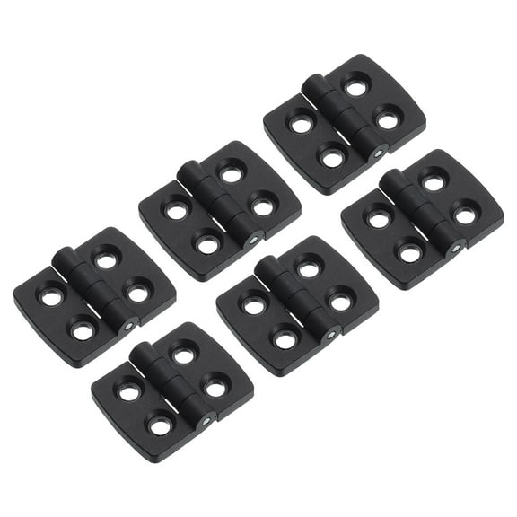 6Pcs Torque Hinge, 40x30x4mm Nylon Adjustable Position Control Hinges (5mm Hole)