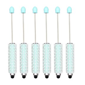 6Pcs Touching Screen Pen with Ballpoint Pen Touching Screen Pen Beadable Ballpoint Pen for Student Adult