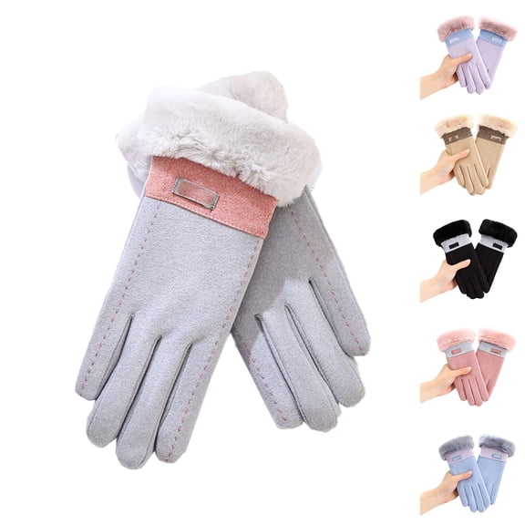 6Pcs Touchscreen Fleece Gloves Under $5! Kadlawus Delong Winter Touchscreen Gloves, Fleece Thickened Warm Gloves for Men Women, Windproof Cold Weather Driving Gloves, Thermal Outdoor Gloves