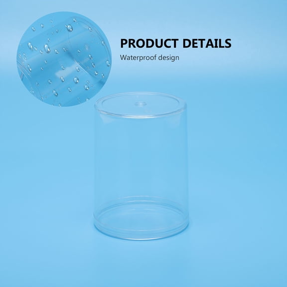 6Pcs Transparent Model Collection Display Box Round Figurine Storage Container