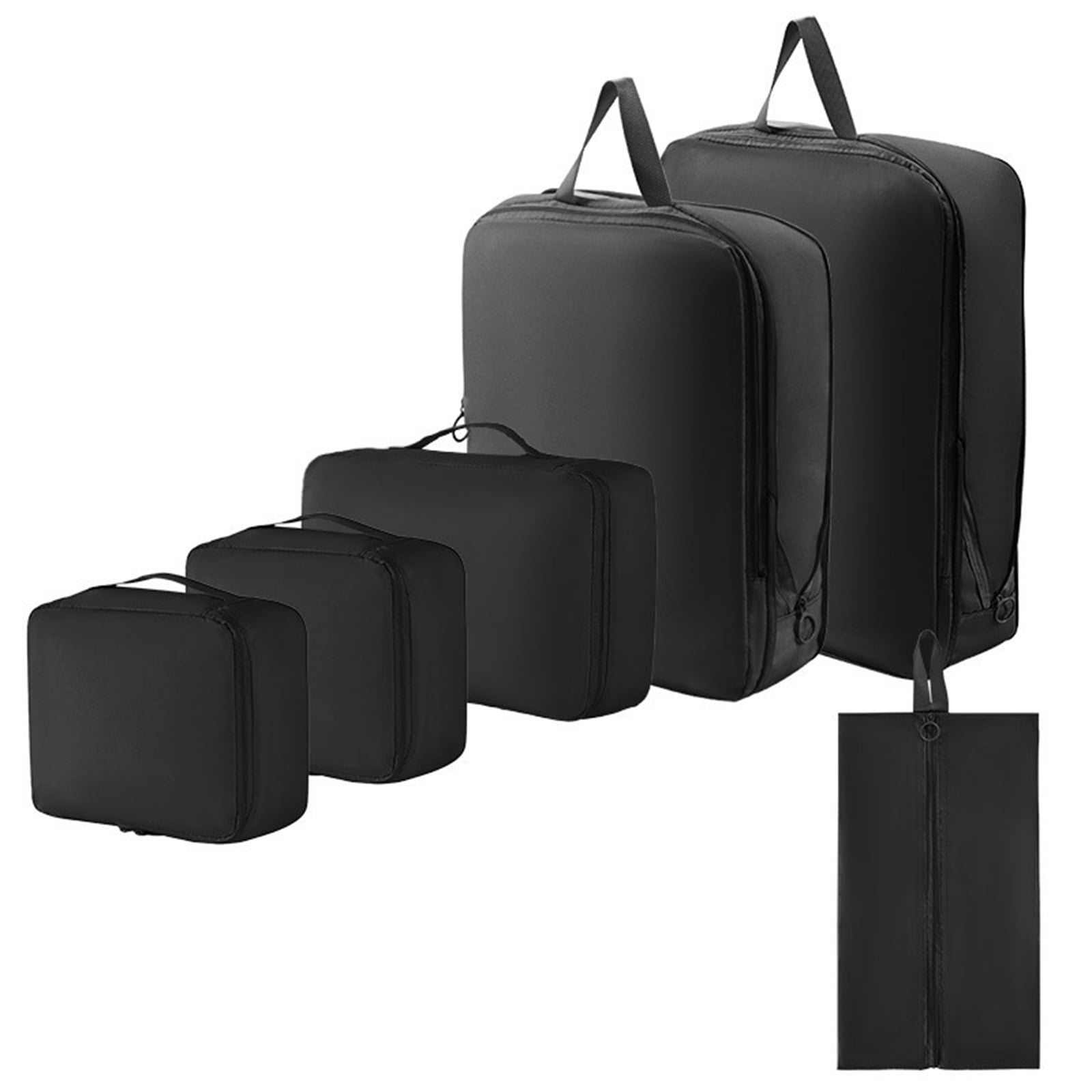 6Pcs Travel Organizers Set For Luggage Essential Packing Cubes Set Sturdy Luggage Organization Bag for Family Trip