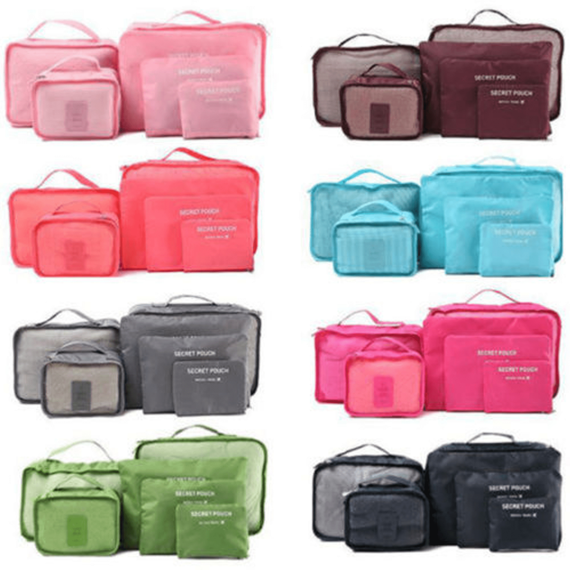 6 in 1 Travel Luggage Bag Organizer Storage Bag Set Foldable Waterproof  Travel Pouch | Shopee Malaysia