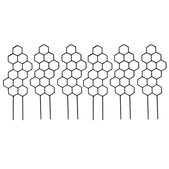 6Pcs Trellises for Potted Plant Garden Trellises for Climbing Plant Stackable Plant Trellises Indoor Plastic Potted Plant