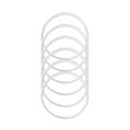 thumbnail image 1 of 6Pcs Tumbler Lid Gasket Replacement, Silicone Water Bottle Seal, Leakproof O Ring, Wide Mouth Flask Seal, Rubber Grommet Repair, Food Grade Gasket, Hydration Bottle Parts for Travel Mug Flip Lid, 1 of 2