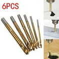 thumbnail image 1 of 6Pcs Twist Drill Bit Set –, Metal, Plastic, and Masonry – Ideal for Carpenter Hole Cutting, Side Cutting, and Home Improvement Projects – Durable & Precision Ground, 1 of 7