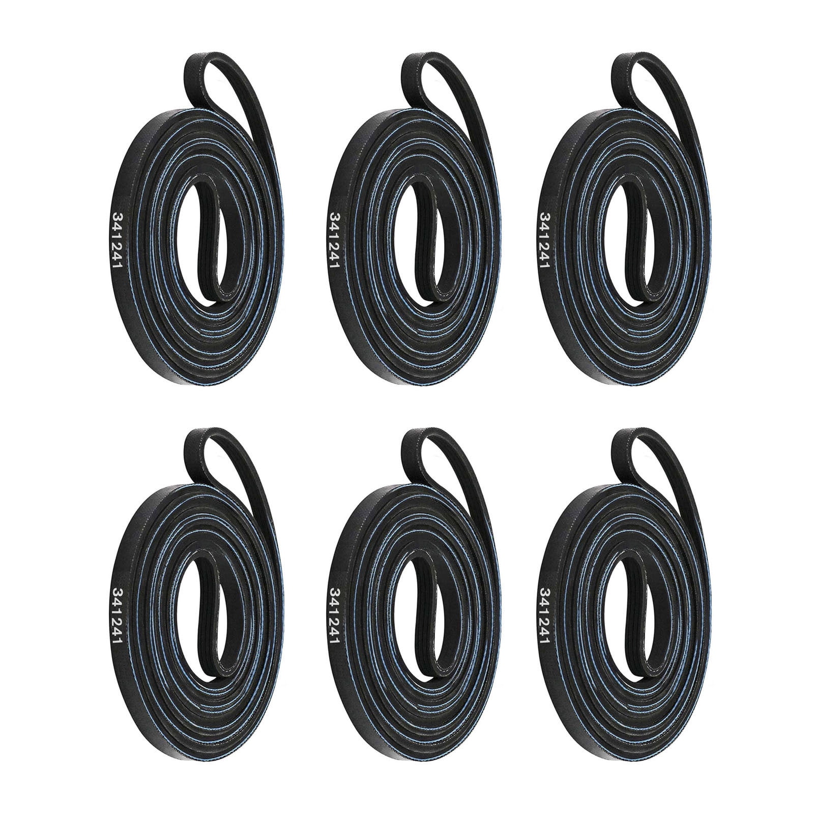 6Pcs Universal Dryer Drum Belt Replacement for Major Brands Easy Install, Long-Lasting