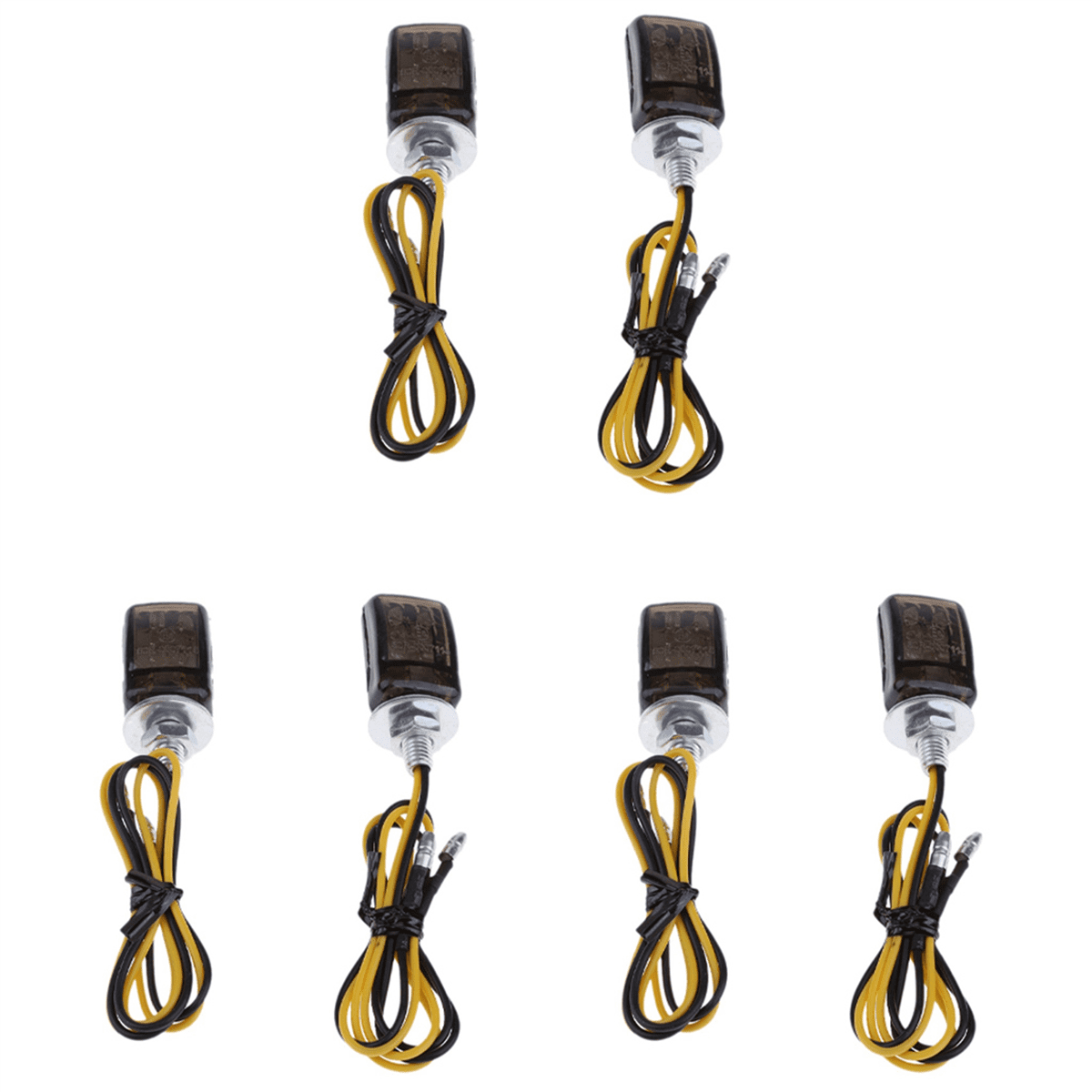 6Pcs Universal LED Black Mini Tiny Small Indicators Turn Signals