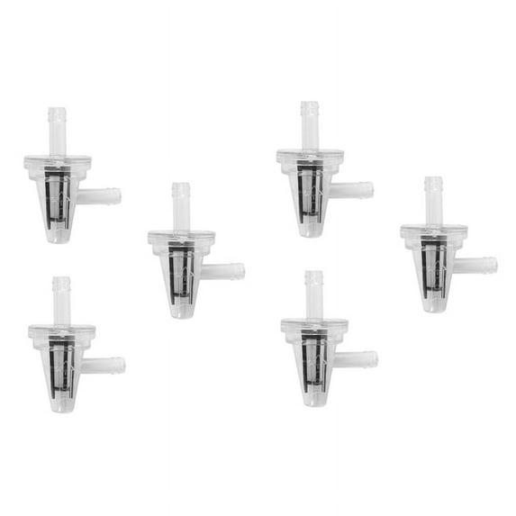 6Pcs Universal Motorcycle Right Angle Inline Fuel Filter 1/4Inch 6mm Hose Lines for