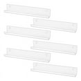 thumbnail image 1 of 6Pcs Vinyl Record Wall Mount Shelf Set of Album Holders for Hanging on Walls - Shelves Albums or Children's Books, 1 of 6