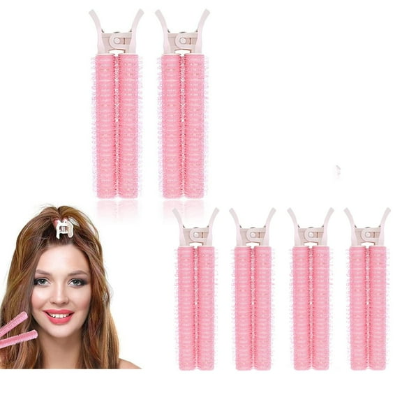 6Pcs Volumizing Hair Root Clip - DIY Fluffy Clamps Rollers Hair Styling Tool -Natural Fluffy Hair Curlers Rollers Clips - Self Grip Volume Hair Root Clip for Women,Easy to Carry for Women Girls