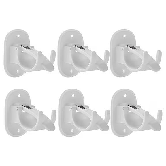 6Pcs Wall Mounted Hook Clip Supports Perfect For Space Saving Solutions