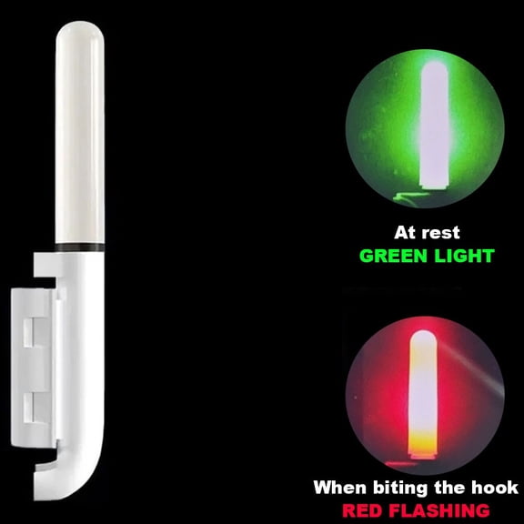 TeeRees Led Fishing Pole Cr425 Battery Powered Fishing Trips for Night Fishing,Flashing light