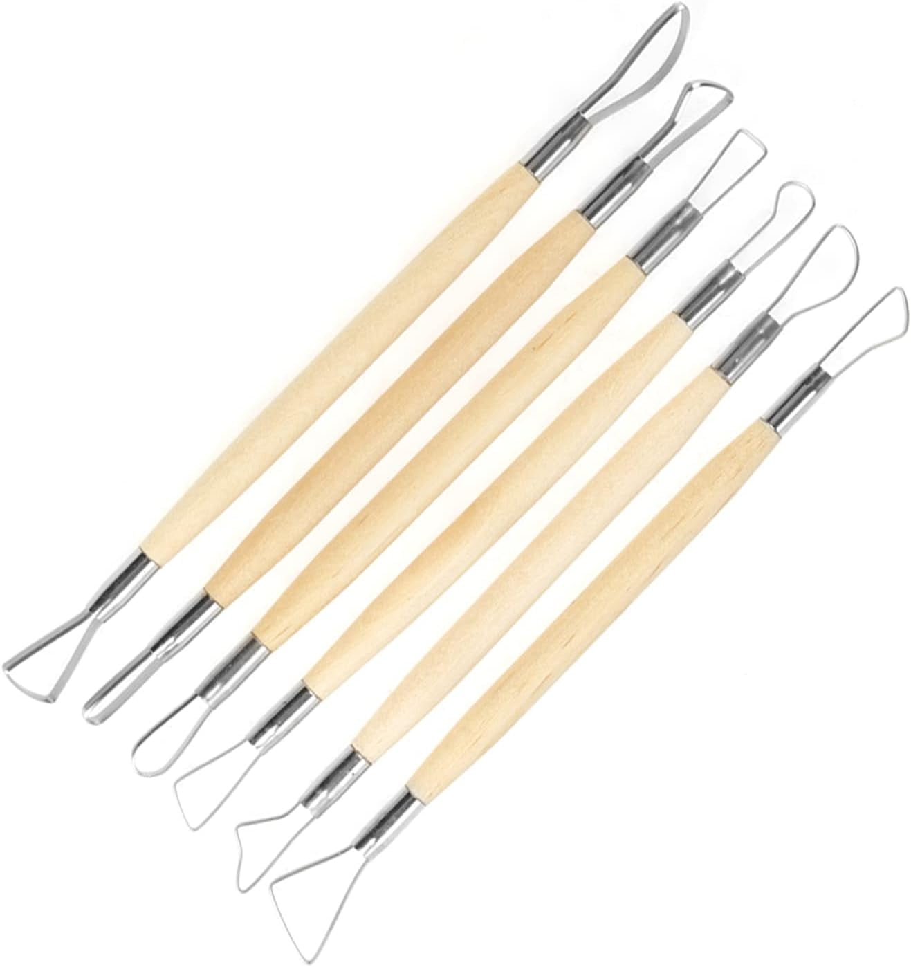 6Pcs Wax Sculptin Tools Clay Carving Set Double Ended Wax Carving Clay Sculpting Tools Set Clay