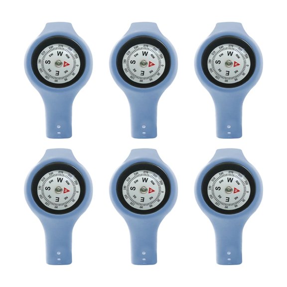 6Pcs Wearable Compasses Shockproof High Precisions Compasses Watches For Camping Hiking Travel Navigation Equipment