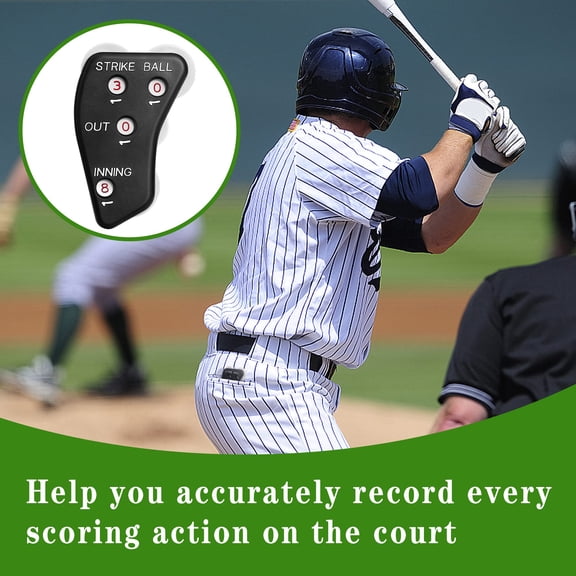 6Pcs Wheel Baseball Umpire Clicker, Umpire Indicator Gear, Practical Baseball Counter Clicker for Scorekeeper Recording Outs & Innings Balls