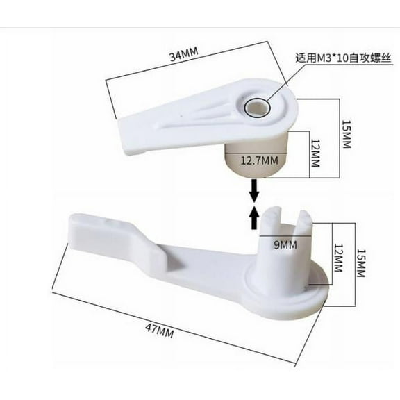 6pcs Lamp Shade Clips Ceiling Flush Mount Hardware Fixed Buckle Light Accessories Plastic Clips for LED Ceiling Lamps