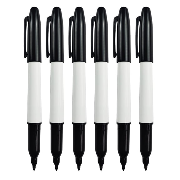 6Pcs Whiteboard Marker Pen Washable Writing Pen Vanishing Air Erasable Pen Disappearing Ink Marker Pen Water-Based Pens