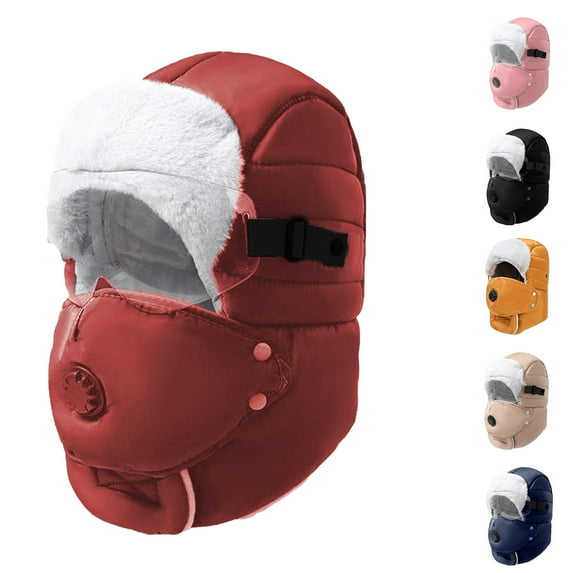 6Pcs Winter Hood Under $5! Kadlawus Winter Thick Velvet Warm Hood for Men and Women, Windproof Ear Protection Riding Hat, Cold Weather Sports Hood, Skiing, Cycling, Outdoor Gear