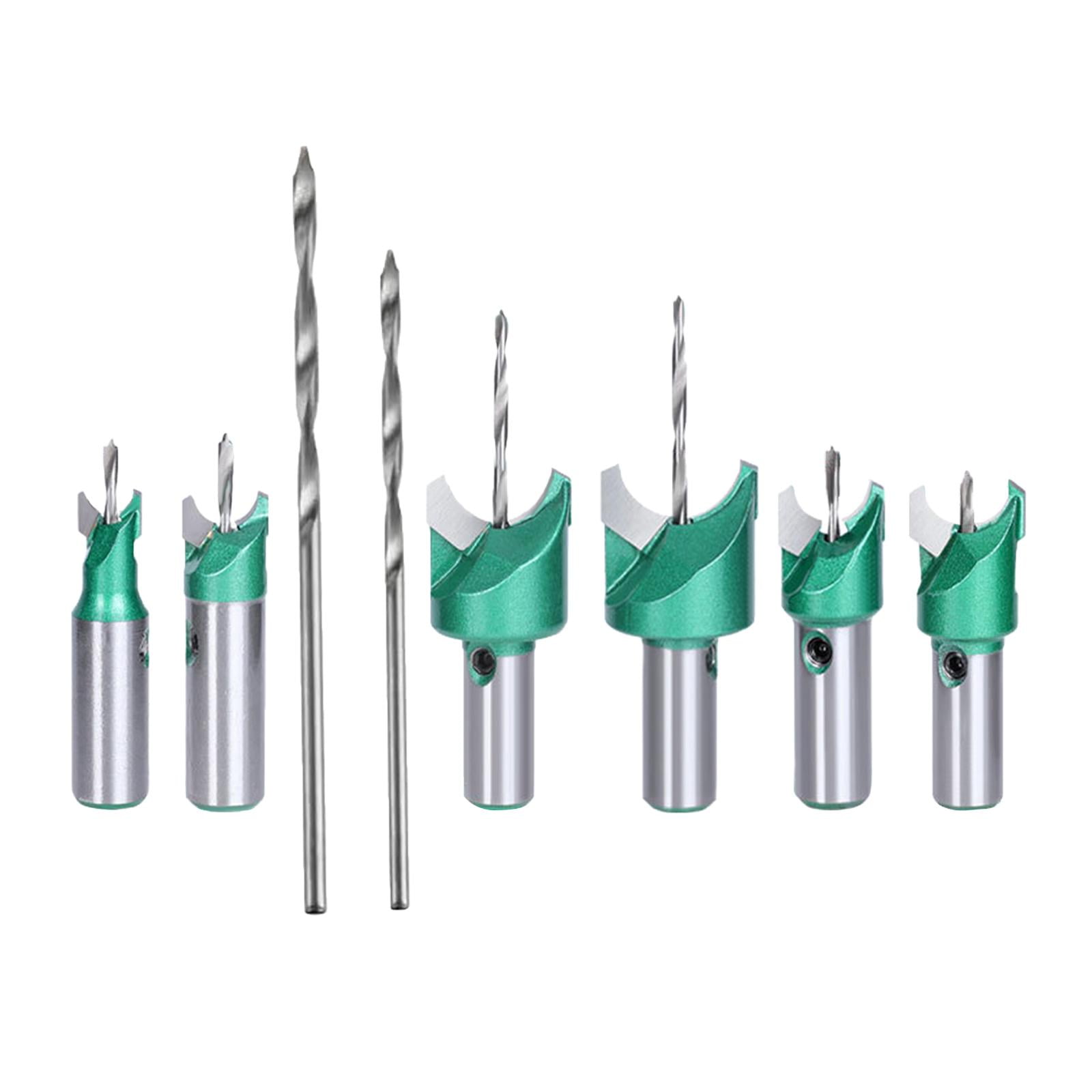 6Pcs Wooden Bead Maker Beads Drill Bit Wood Router Bit with 2 Bit Cemented Carbide Spherical Woodworking Tool for Deft Knots Walmart