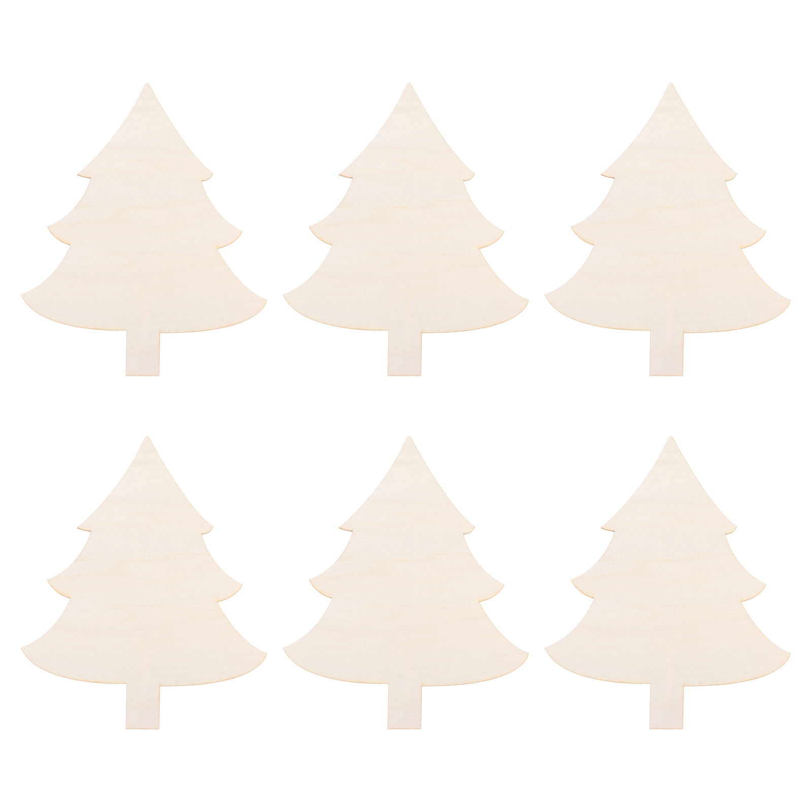 Christmas Tree Wooden Cutout Blank Wood Chips Christmas Tree - Temu