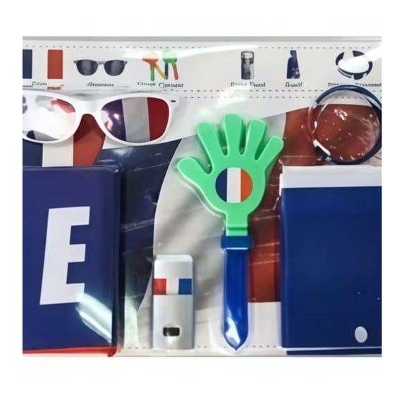 6Pcs World Cup 2026 Soccer Fan Support Kit, World Cup Merch for Fans Accessories, Flag, Scarf, Glasses, Clapper, Face Paint & Wristband, Fan Cheering Props for Match Day & Parties - Holland
