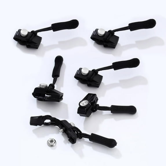 6Pcs Zipper Repair Kit, Instant Zip Slider and Teeth Replacement, Zipper Fix Kit for Arts, Crafts, Sewing, Fasteners, Universal Zipper Repair Set