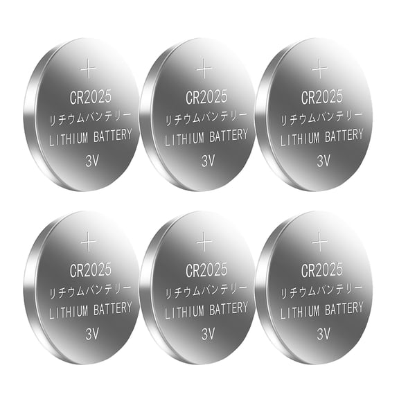 6Pcs/card CR2025 Button Cell 3V 150mAh for Selfie Remote Control Power Supply Solution