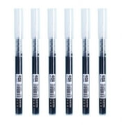 6Pcs/pack Rolling Ball Pens Quick-Drying Ink 0.5mm Fine Point Rollerball Pens