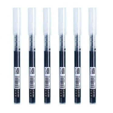 6Pcs/pack Rolling Ball Pens Quick-Drying Ink 0.5mm Fine Point Rollerball Pens