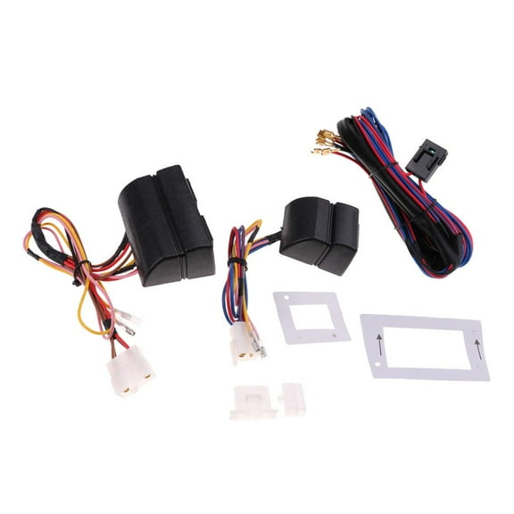 6Pcs/set 12V Universal Window Switch Regulator s with Wiring Harness for 2 Doors