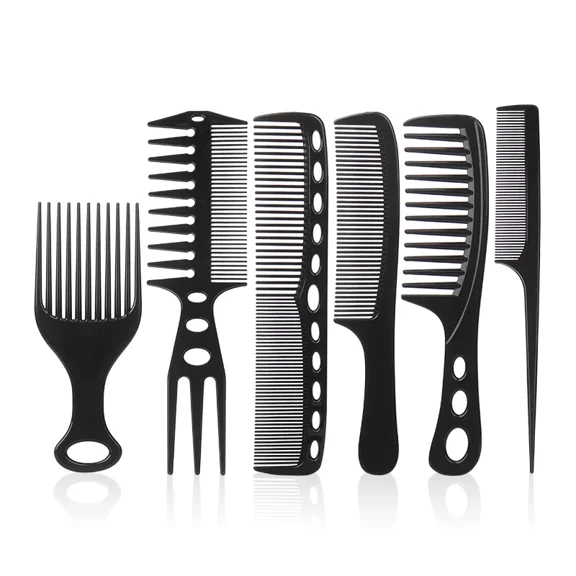 6Pcs/set Professional Hair Cutting Comb Hair Cut Comb High Quality Thicken Barber Salon Hair Style Comb Hairdressing Hairbrush