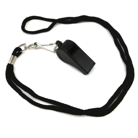6Pcs whistle with lanyard death emergency bear bells for hiking - Professional Soccer Football Referee with Adjustable