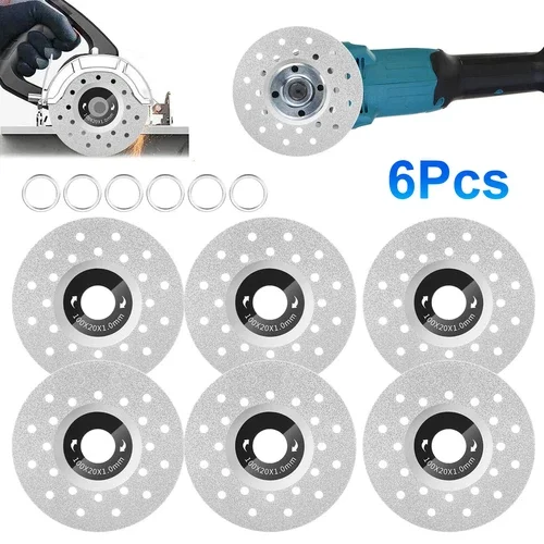 6Pcs4In Rock Slab Grinding Disc Rock Plate Flat Grinding Disc Glass Cutting Disc