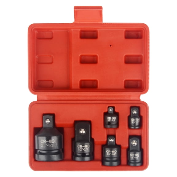 6Piece Impacts Socket Adapter Reducer Set Impacts Driver Wrench 1/4" 3/8" 1/2Inch 3/4" Sqaure Drives Socket Adaptor Tool