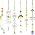 thumbnail image 1 of 6Pieces Colorful Crystals Suncatcher Hanging Sun Catcher with Chain Pendant Ornament Crystal Balls for Window Garden,6 * different crystal ball decorations, 1 of 4