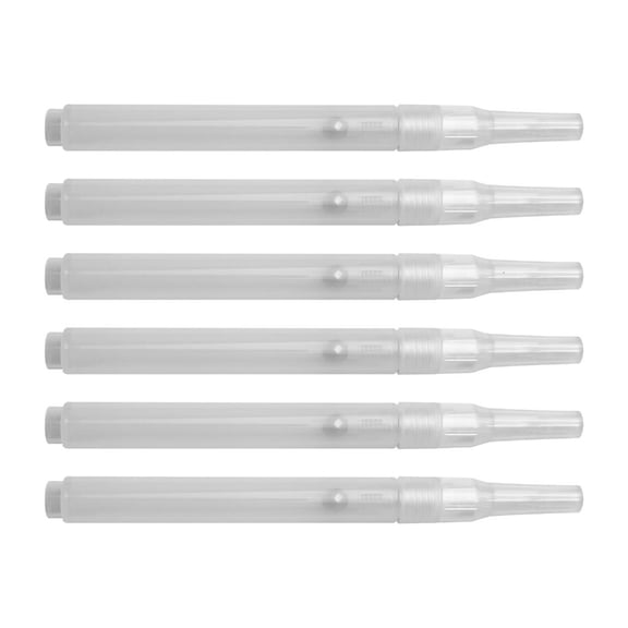 6Pieces Empty Marker Refillable Empty Paint Marker for Painting on Wood Fabric