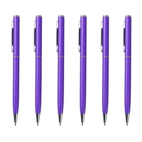 6Pieces Metal Ballpoint Pen Pen Smooth to Write Guest Sign In Pen for Hotel Reception