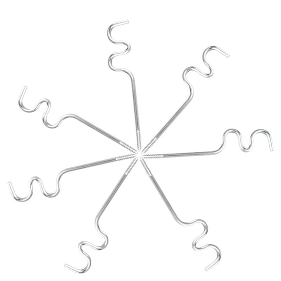 6Pieces Single Curtain Rod Bracket Curtain Rod Hooks Simple Curtains Rods Bracket without Screws Curtains Accessories