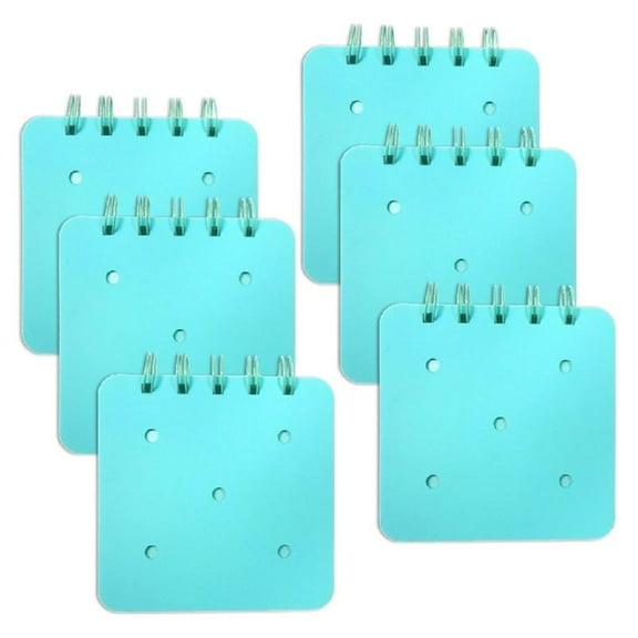 6Pieces Small Twin Coil Binding Notebook Writing 40 Page Unlined 3.3x3.7In Small Notepads for Drawing Writing Sketching
