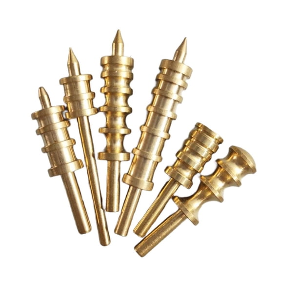 6Pieces1eatherEdging Burnisher Tool 2-6 Grooves Metal1eatherBurnishing Tool