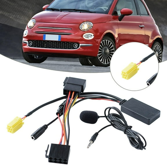 6Pin Car-compatible Audio Adapter W/ Microphone For Fortwo 451