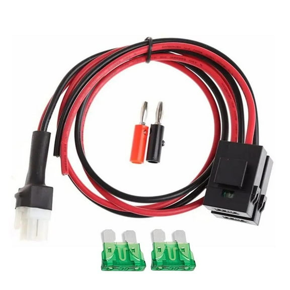 6Pin DC Power Cord for Radio Use, 1m Length, 30Amp Fuse, Fits TS50s TS60s TS140 and Models