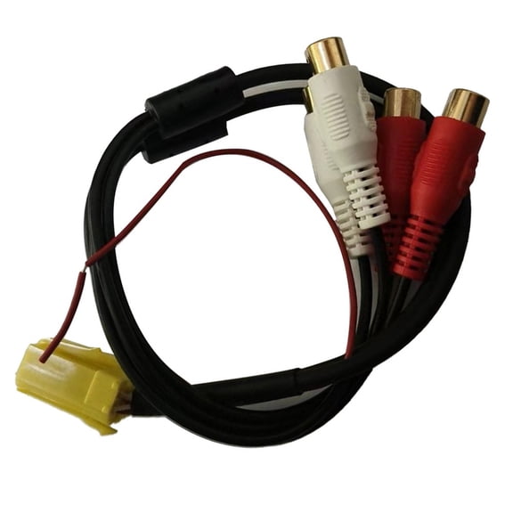 6Pin ISO Adapter Aux Line Out 4 Cable for Golf for Skoda for Ford