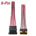 thumbnail image 1 of 6Pin Way Car Male Female Electrical 18AWG Wire Connector Plug Waterproof USA, 1 of 5