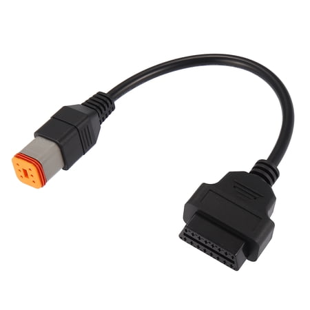 Unique Bargains 6Pin to OBD2 Diagnostic Scanner Adapter Cable for Harley Davidson Motorbike OBDII 16Pin to 6Pin