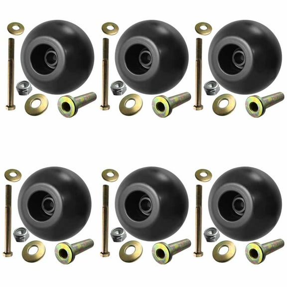 6Pk Deck Wheel & Hardware for Exmark Mowers 103-8415 126-2928 116-9362 116-8131