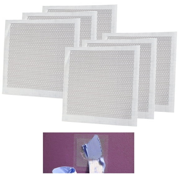 6Pk Drywall Repair Patch 6" X 6" Self Stick Safe Mend Hole Aluminum Metal Mesh